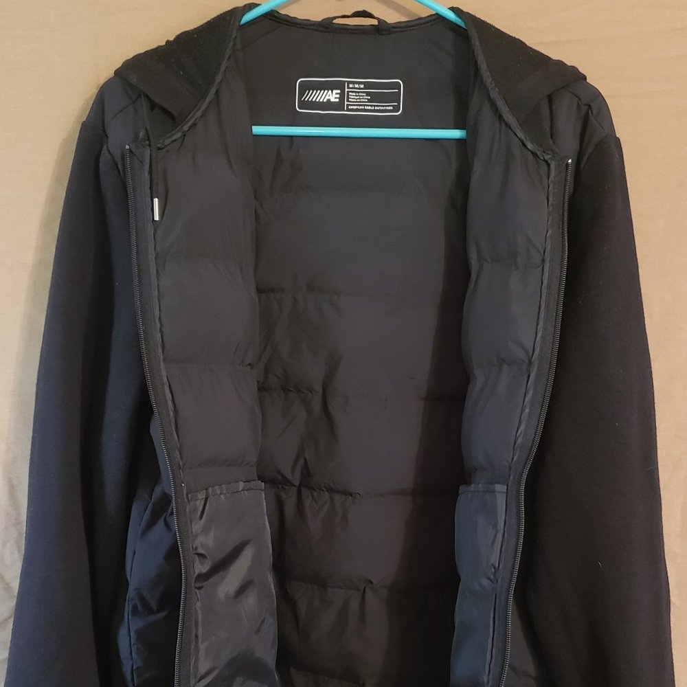 American Eagle Outfitters, Black Winter Puffer Coat, Size Medium